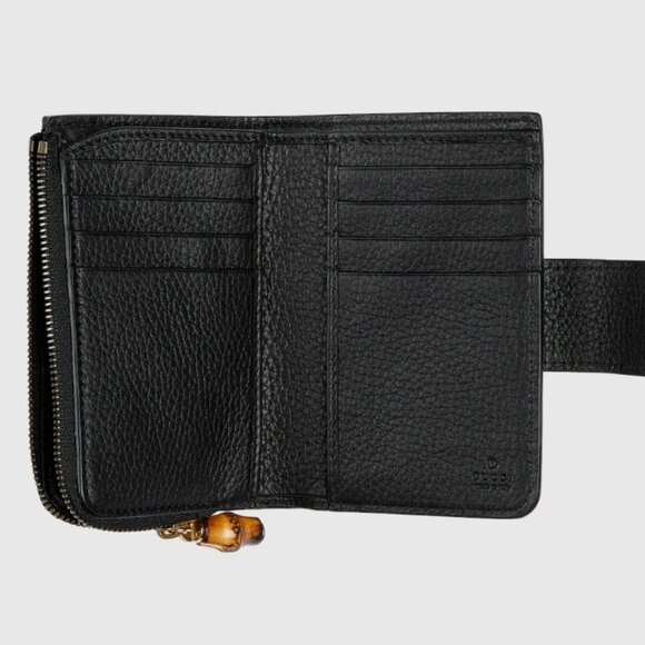 GUCCI - Medium Double G wallet with bamboo NEW in box ! - Picture 3 of 6